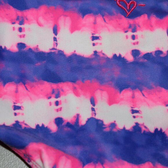 Purple & Pink 2 Pcs Justice Bikini Swimsuit Size 8 - Picture 9 of 11